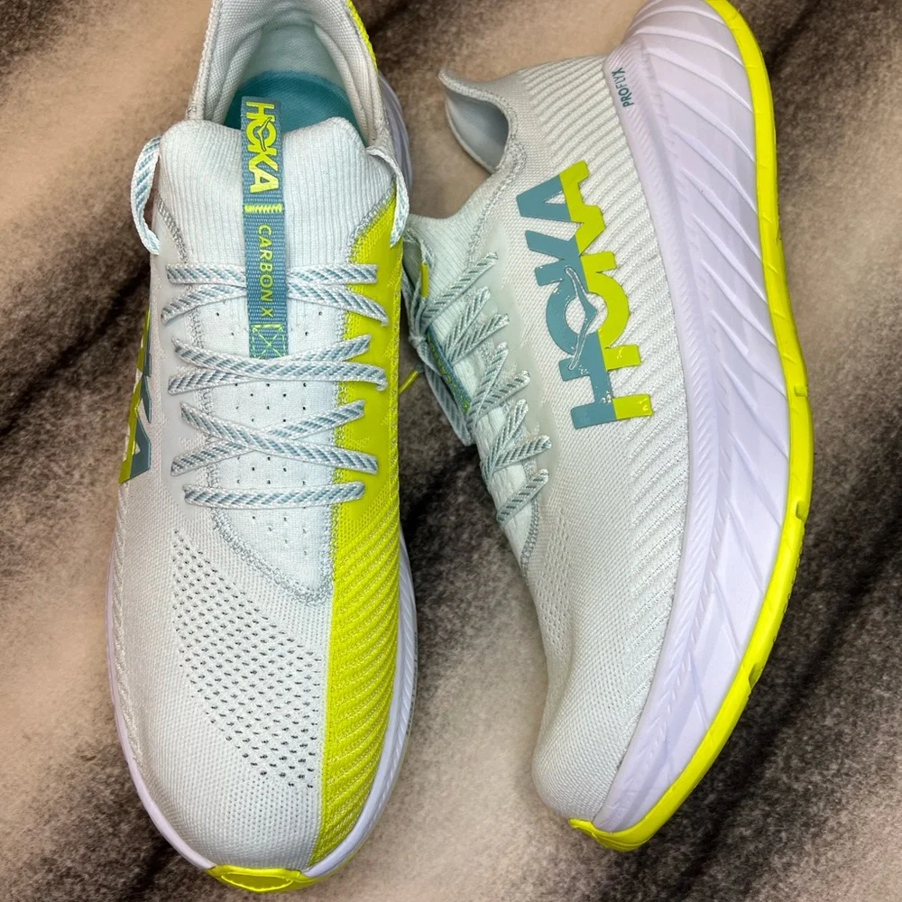 Hoka One One Carbon X 3 Billowing Sail Evening Primrose Athletic Running Sneaker